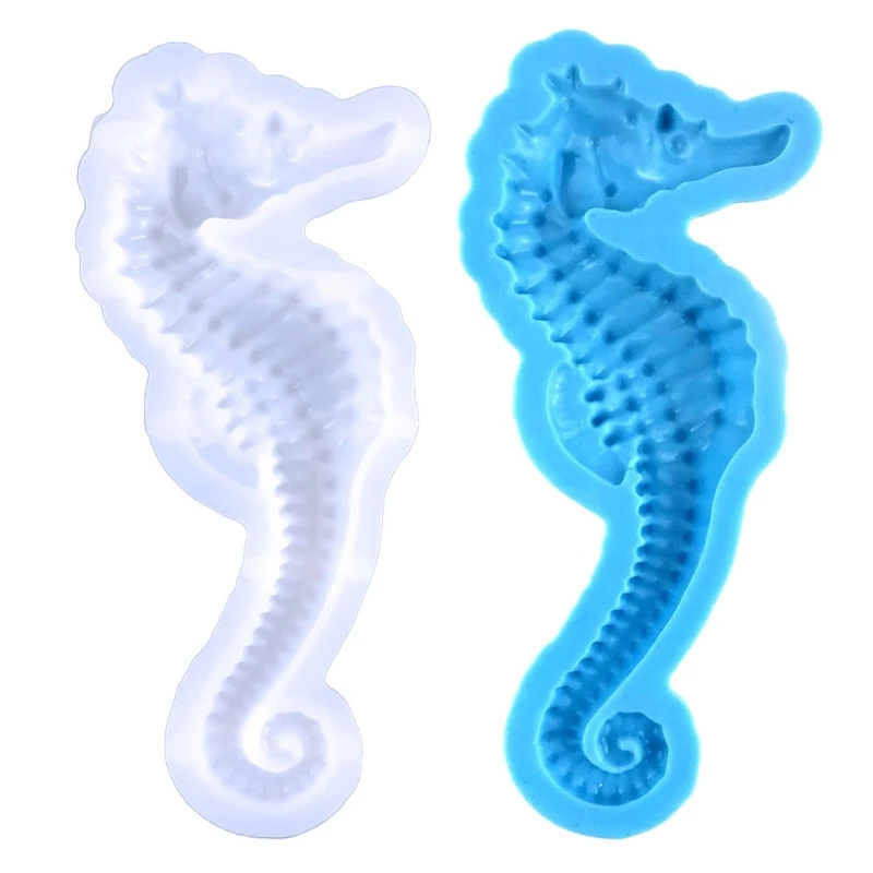 Силиконовая форма Seahorse 3D Животная форма из смолы Брелок для Ключей Подвеска Силиконовая форма Кристаллическая Эпоксидная форма DIY Форма для литья ювелирных изделий - 0