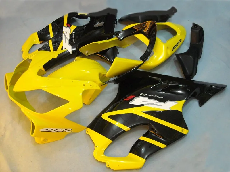 Высококачественный комплект обтекателей для литья под давлением ABS для Honda CBR600 F4I 2001 2002 2003 желто-черный комплект обтекателей CBR600 01 02 03 - 0