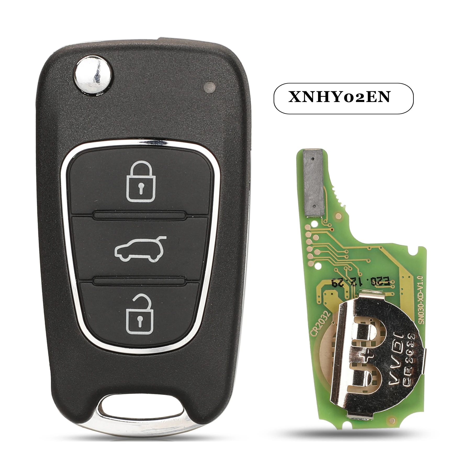 jingyuqin 5pcs Xhorse XNHY02EN Универсальный дистанционный брелок для ключей Hyunadi для VVDI Key Tool 3 Кнопки - 0