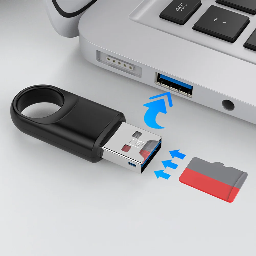 Устройство чтения карт памяти USB 3.0 Высокоскоростной адаптер для чтения карт памяти USB 3.0 для TF SD ПК Компьютер ноутбук - 0