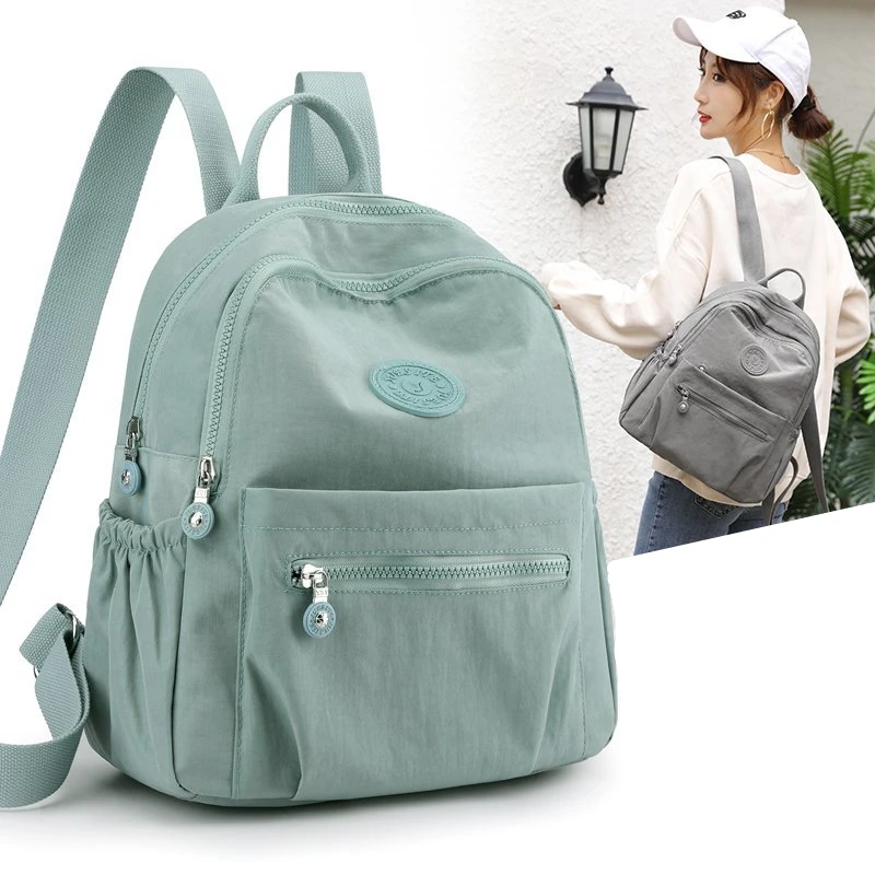 Новый рюкзак, женский универсальный рюкзак большой емкости, женская легкая дорожная сумка для девочек-подростков, рюкзак из нейлоновой ткани, школьная сумка для книг - 0