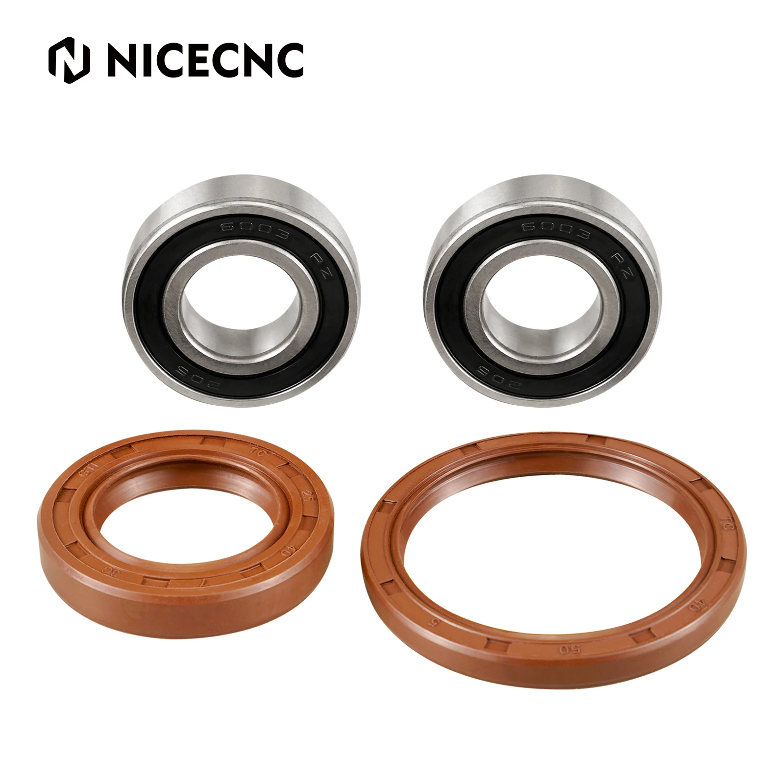 NiceCNC Комплект подшипников и уплотнений переднего колеса для мотокросса Honda XR650L XR 650 L 1993-2023 2022 2021 2020 2019 2018 2017 2016 2015 - 0
