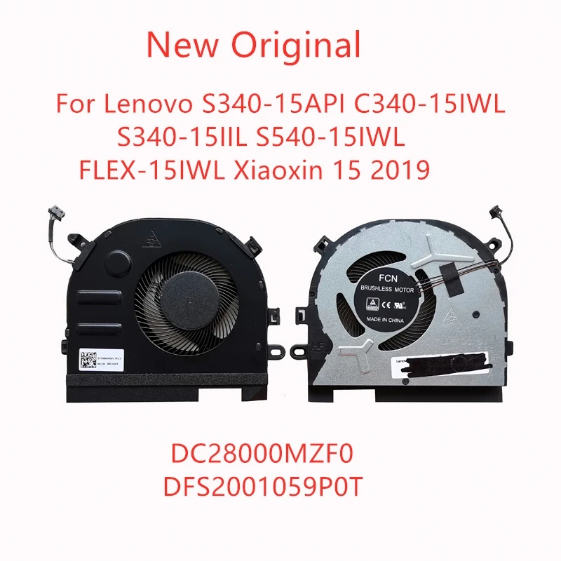 Новый Оригинальный Вентилятор Охлаждения ноутбука Lenovo S340-15API C340-15IWL S340-15IIL S540-15IWL FLEX-15IWL Xiaoxin15 2019 Вентилятор DC28000MZF0 - 0