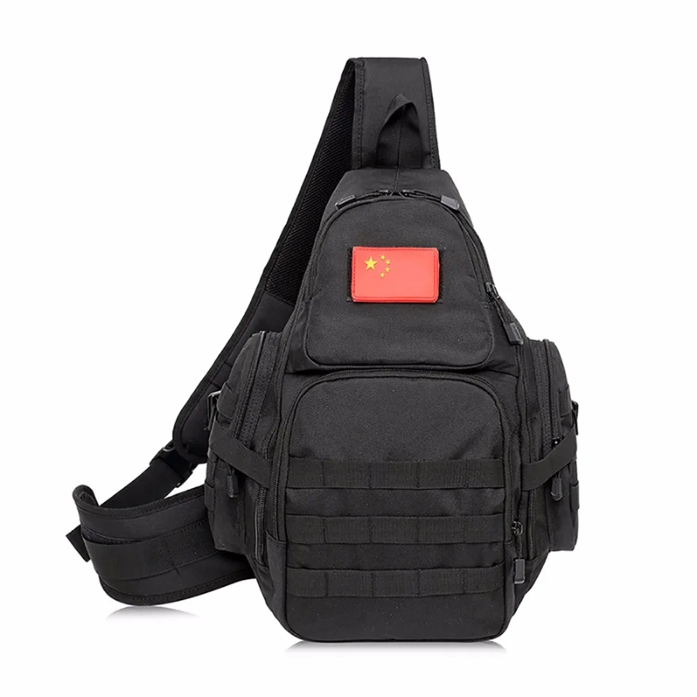 Мужской одноместный рюкзак, сумки через плечо, Компьютерная Военная дорожная сумка через плечо, Высококачественный нейлоновый Нагрудный рюкзак-мессенджер, рюкзак - 1