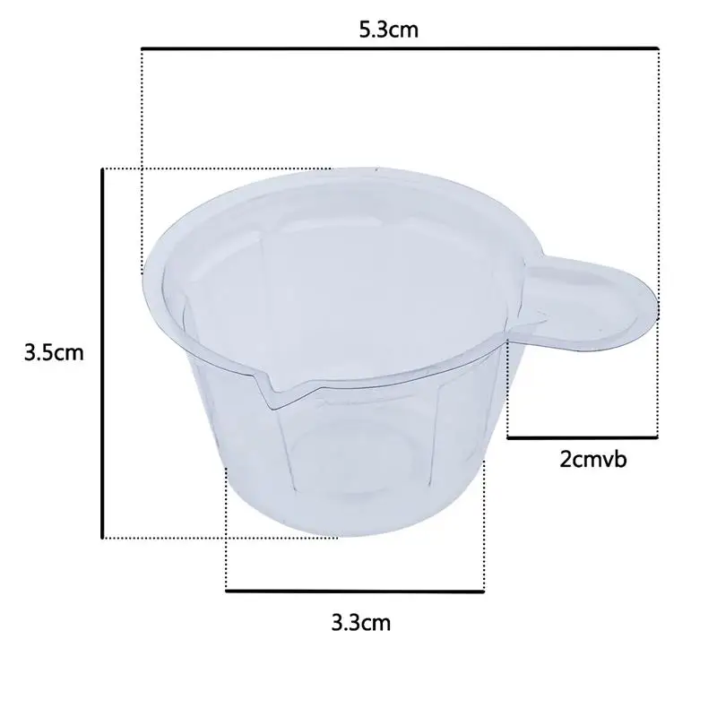 50/100шт 40 мл Одноразовая пластиковая дозирующая чашка для поделок из хрустальной смолы, УФ-диспенсер для эпоксидной смолы, инструменты для изготовления ювелирных изделий, поделки из смолы - 1