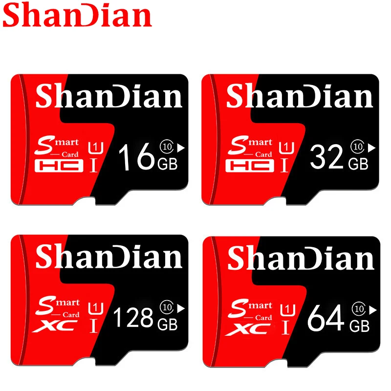 SHANDIAN Mini SD Card 4 ГБ 8 ГБ 16 ГБ Класс 6 Реальная Емкость 32 ГБ Памяти SD-карта Высокоскоростная Смарт-SD-карта TF-карта Бесплатная Доставка - 2