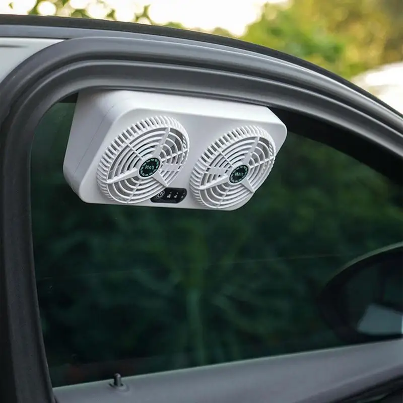 Автомобильный вентилятор на солнечной энергии, Вентиляционное отверстие для переднего заднего стекла, Вытяжной вентилятор, Автомобильный вытяжной вентилятор, Автомобильный вентилятор для окон, Автомобильный Домашний двойного назначения - 2