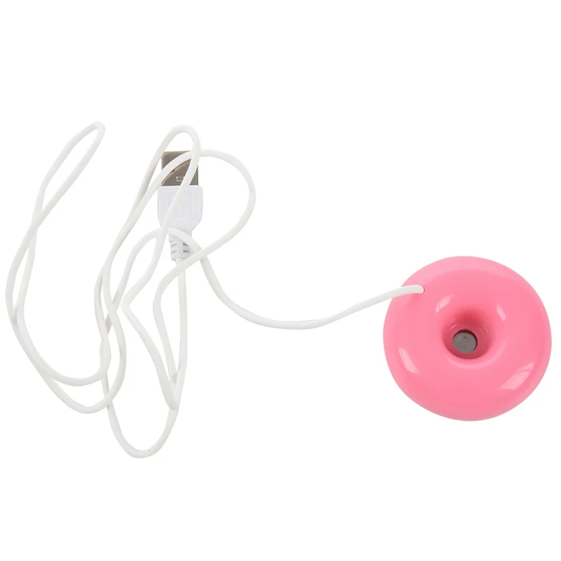 2X Розовый Пончик Увлажнитель USB Офисный Настольный Мини-Увлажнитель Портативный Креативный Очиститель воздуха Розовый - 2