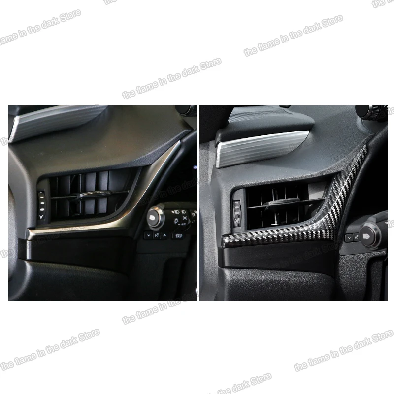 планки центральной консоли приборной панели автомобиля из углеродного волокна abs для Lexus Es Es300h 200 es350 300h 2018 2019 2020 260 350 аксессуары - 2
