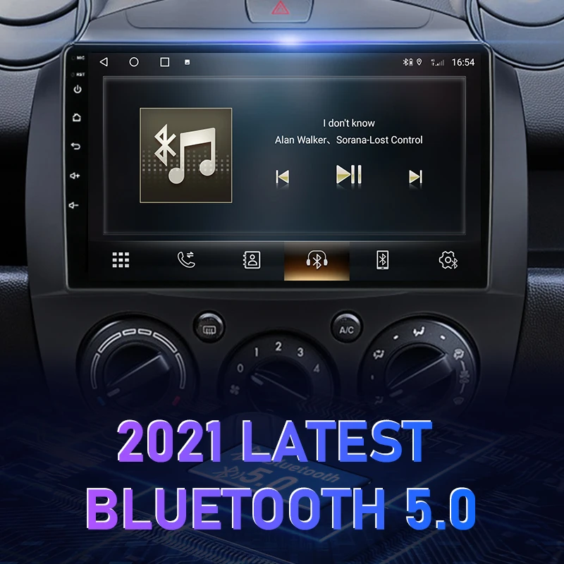 Srnubi Android 11 Carplay Auto для MAZDA 2 Mazda2 2007 2008 2009 2010 - 2014 Автомобильный радио Мультимедийный плеер 2 Din карта GPS головное устройство - 2