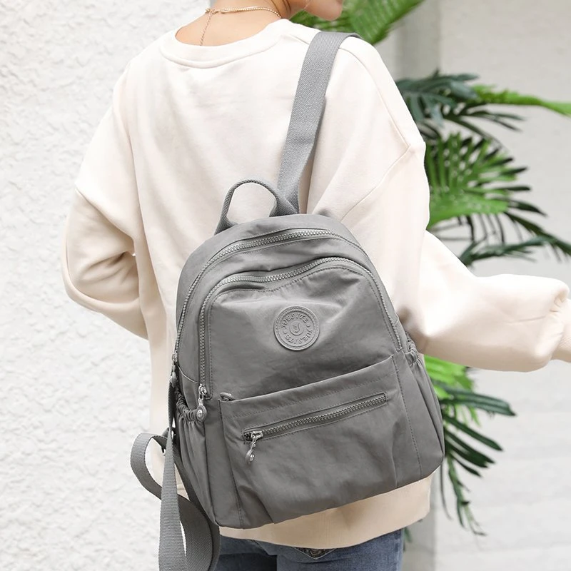 Новый рюкзак, женский универсальный рюкзак большой емкости, женская легкая дорожная сумка для девочек-подростков, рюкзак из нейлоновой ткани, школьная сумка для книг - 2
