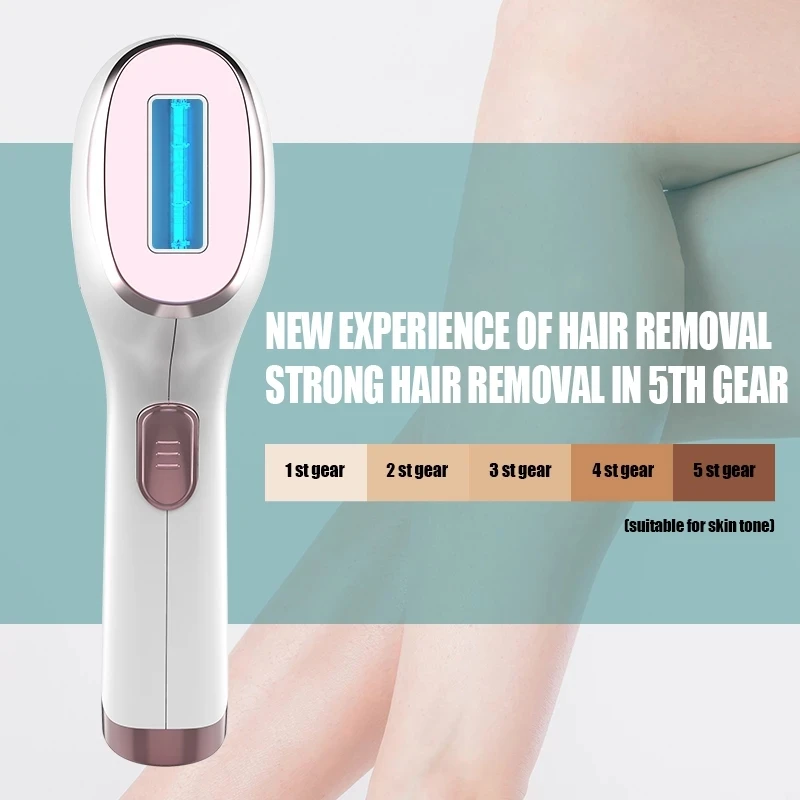 IPL Лазерное устройство для удаления волос для женщин и мужчин, Безболезненное средство для удаления волос 500000 вспышек, профессиональное Перманентное средство для лица, рук, Бикини, ног - 2