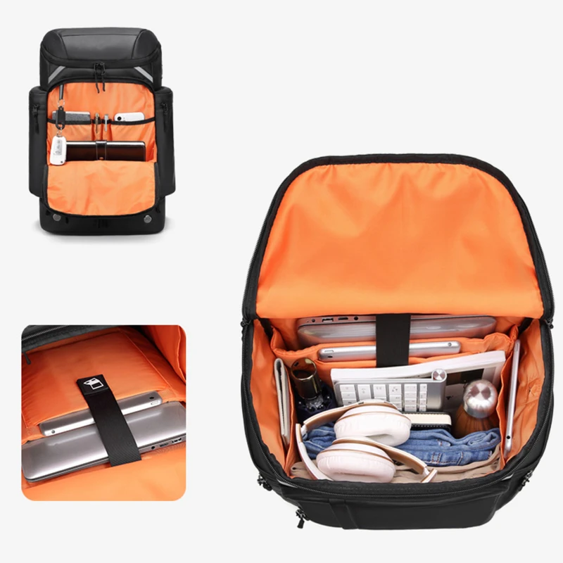Мужской Рюкзак для Альпинизма, рюкзак для ноутбука, Многофункциональный Рюкзак для деловых поездок, Водонепроницаемый Модный рюкзак для путешествий, сумка для обуви - 2