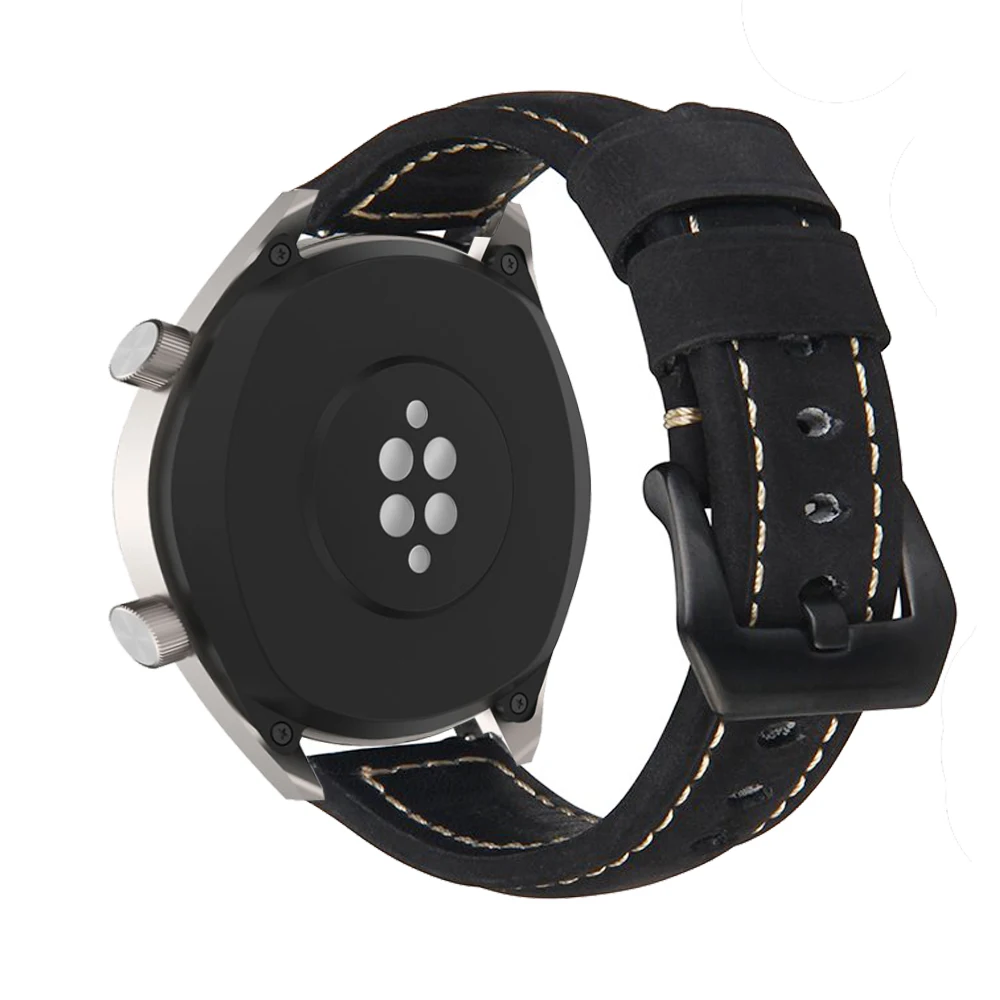 22 мм Ремешок для часов Из натуральной кожи, Аксессуары Для часов Huawei Watch gt 2e, Высококачественный Кожаный ремешок Для Samsung Gear S3 - 2