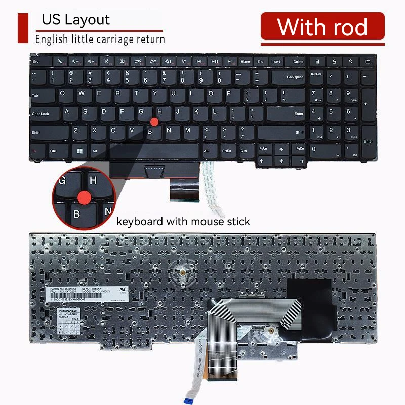 Клавиатура для ноутбука Lenovo IBM ThinkPad E530 E545 E535 E530C США - 2