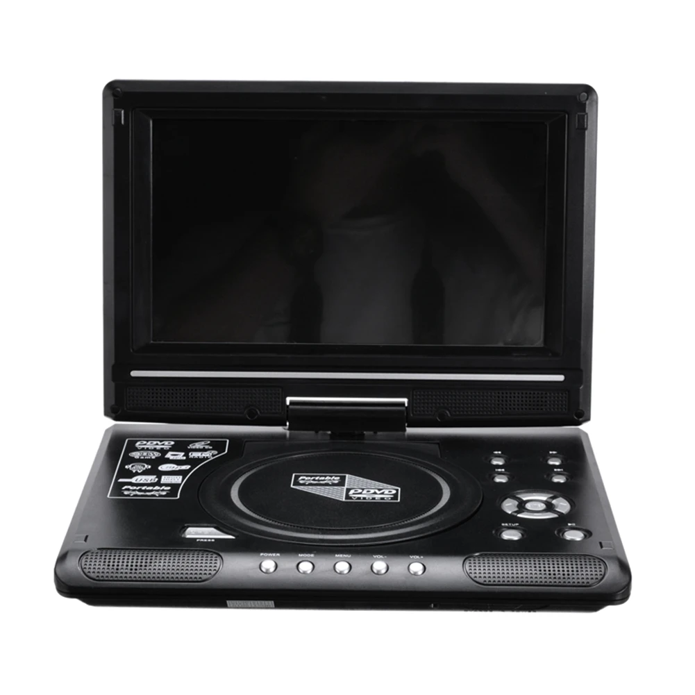 9,8-Дюймовый портативный домашний автомобильный DVD-плеер VCD CD Игровой ТВ-плеер USB-радиоадаптер С поддержкой приема FM-радио-штепсельная вилка ЕС - 3