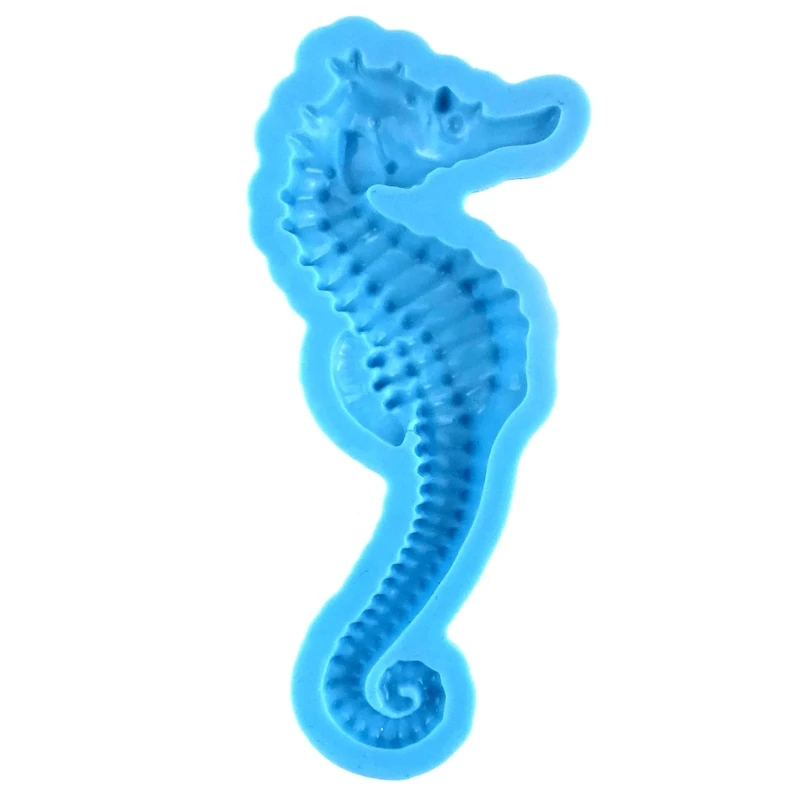 Силиконовая форма Seahorse 3D Животная форма из смолы Брелок для Ключей Подвеска Силиконовая форма Кристаллическая Эпоксидная форма DIY Форма для литья ювелирных изделий - 3