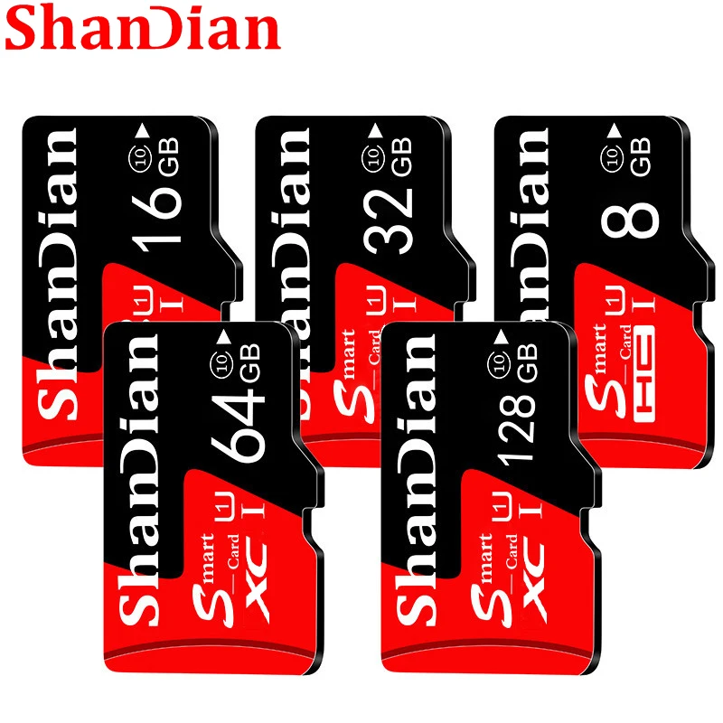 SHANDIAN Mini SD Card 4 ГБ 8 ГБ 16 ГБ Класс 6 Реальная Емкость 32 ГБ Памяти SD-карта Высокоскоростная Смарт-SD-карта TF-карта Бесплатная Доставка - 3