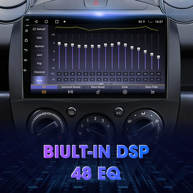 Srnubi Android 11 Carplay Auto для MAZDA 2 Mazda2 2007 2008 2009 2010 - 2014 Автомобильный радио Мультимедийный плеер 2 Din карта GPS головное устройство - 3