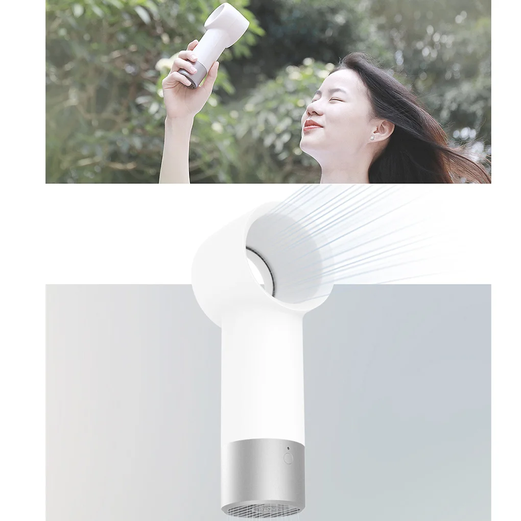 Для Xiaomi Mini Fan безлопастный 900 мАч 360-градусный ленивый подвесной шейный вентилятор Mini Electric USB Sports Fans Наружное охлаждение шейного вентилятора - 3