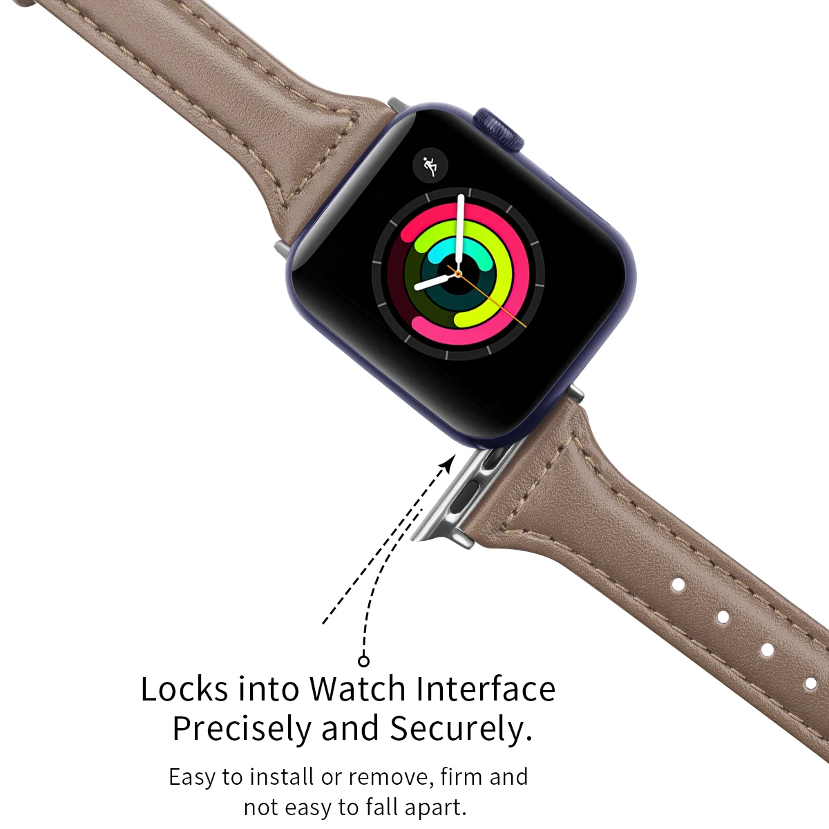 Совместимый ремешок для Apple Watch 38 мм 40 мм 41 мм 42 мм 44 мм 49 мм, сменный ремешок из натуральной кожи для iWatch 8 7 6 SE 5 4 3 2 1 - 3