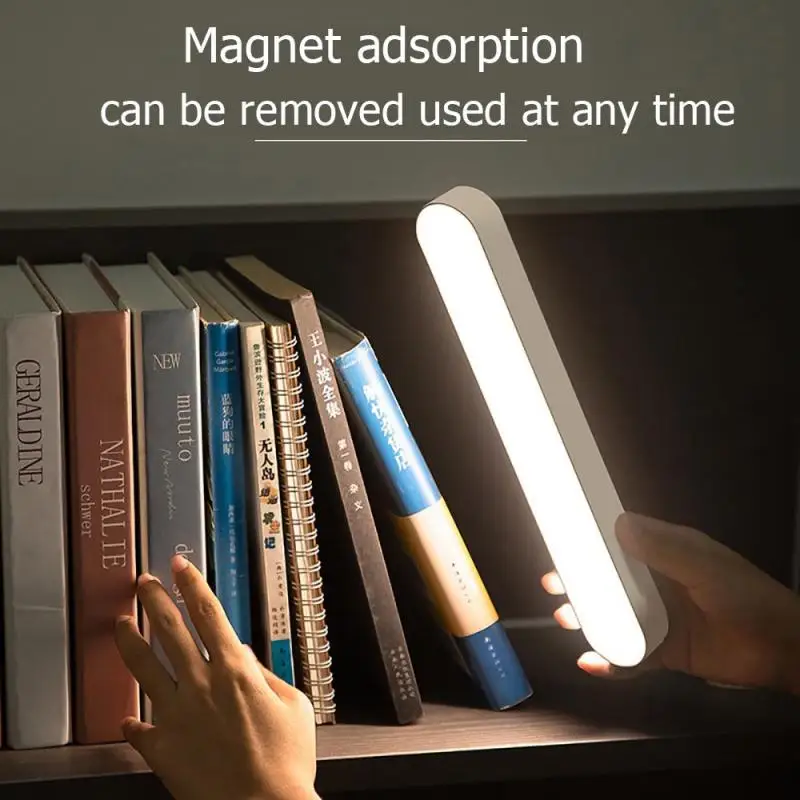 Ночник светодиодный USB перезаряжаемая лампа подвесная магнитная настольная лампа с плавным затемнением Шкаф-купе настольная лампа - 4