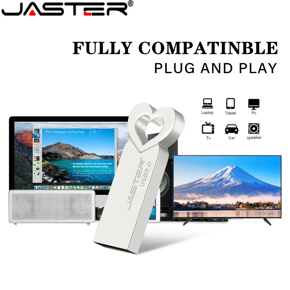 JASTER Новая Заботливая Металлическая карта памяти Золотой USB 2,0 флэш-накопитель 4 ГБ 8 ГБ 16 ГБ 32 ГБ 64 ГБ 128 ГБ Бесплатный пользовательский логотип Для деловых подарков - 4