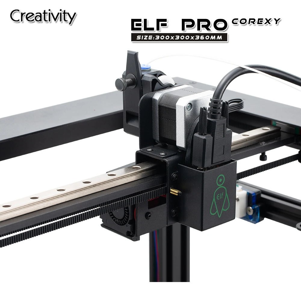 Креативное обновление ELFPRO Настольный Крупногабаритный 3D-принтер Алюминиевый Профиль 300x300x360 мм Большая Площадь Печати Чрезвычайно Высокая Точность - 4