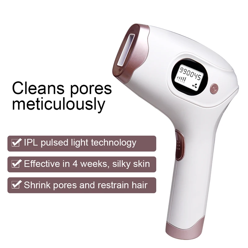IPL Лазерное устройство для удаления волос для женщин и мужчин, Безболезненное средство для удаления волос 500000 вспышек, профессиональное Перманентное средство для лица, рук, Бикини, ног - 4