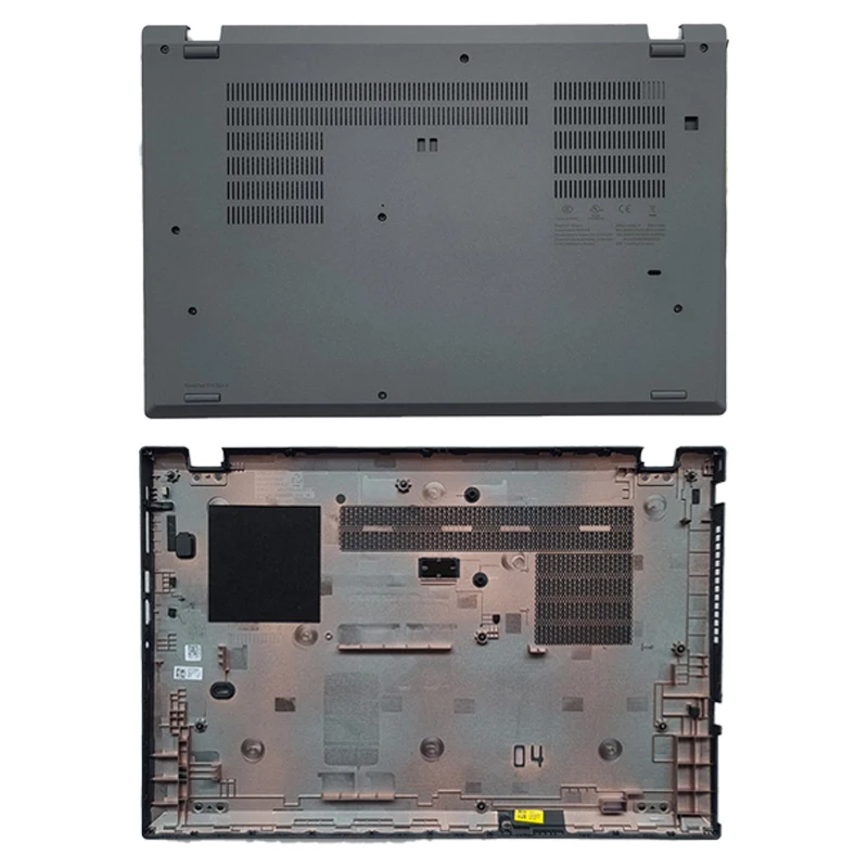 Новинка для Lenovo ThinkPad P15s T15 Gen 2; Сменные Аксессуары Для ноутбуков ЖК-задняя крышка/Подставка для рук/Дно С ЛОГОТИПОМ Черный Серый - 4