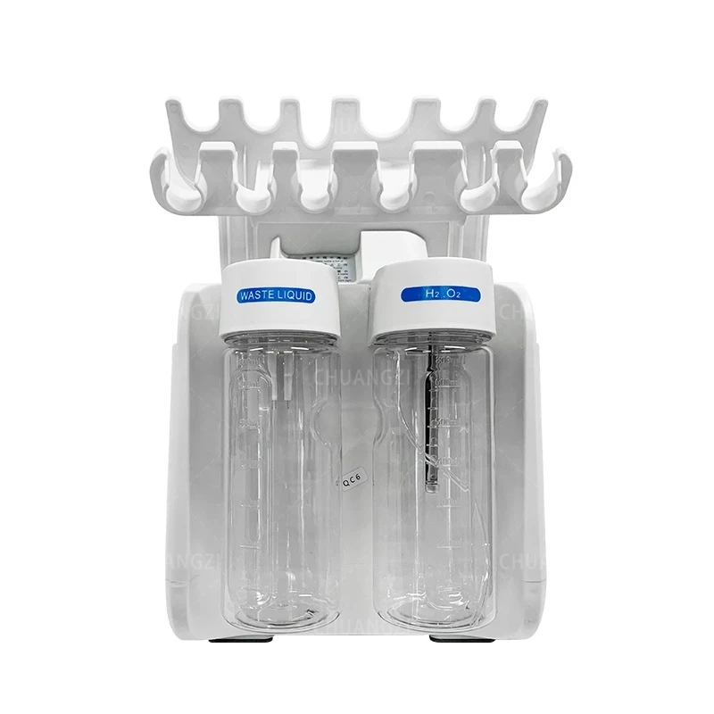Новый 7 в 1 Водородно-Кислородный Маленький Пузырьковый RF Косметический аппарат для подтяжки лица, устройство для дермабразии, Скруббер для лица, Спа для лица - 5