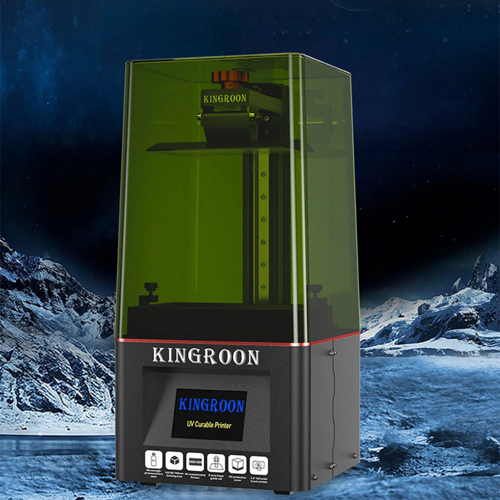 Светоотверждаемый 3D-принтер KP6 Plus с 6,6-дюймовым экраном 4k, настольный высокоточный домашний ЖК-принтер начального уровня из фоточувствительной смолы - 5