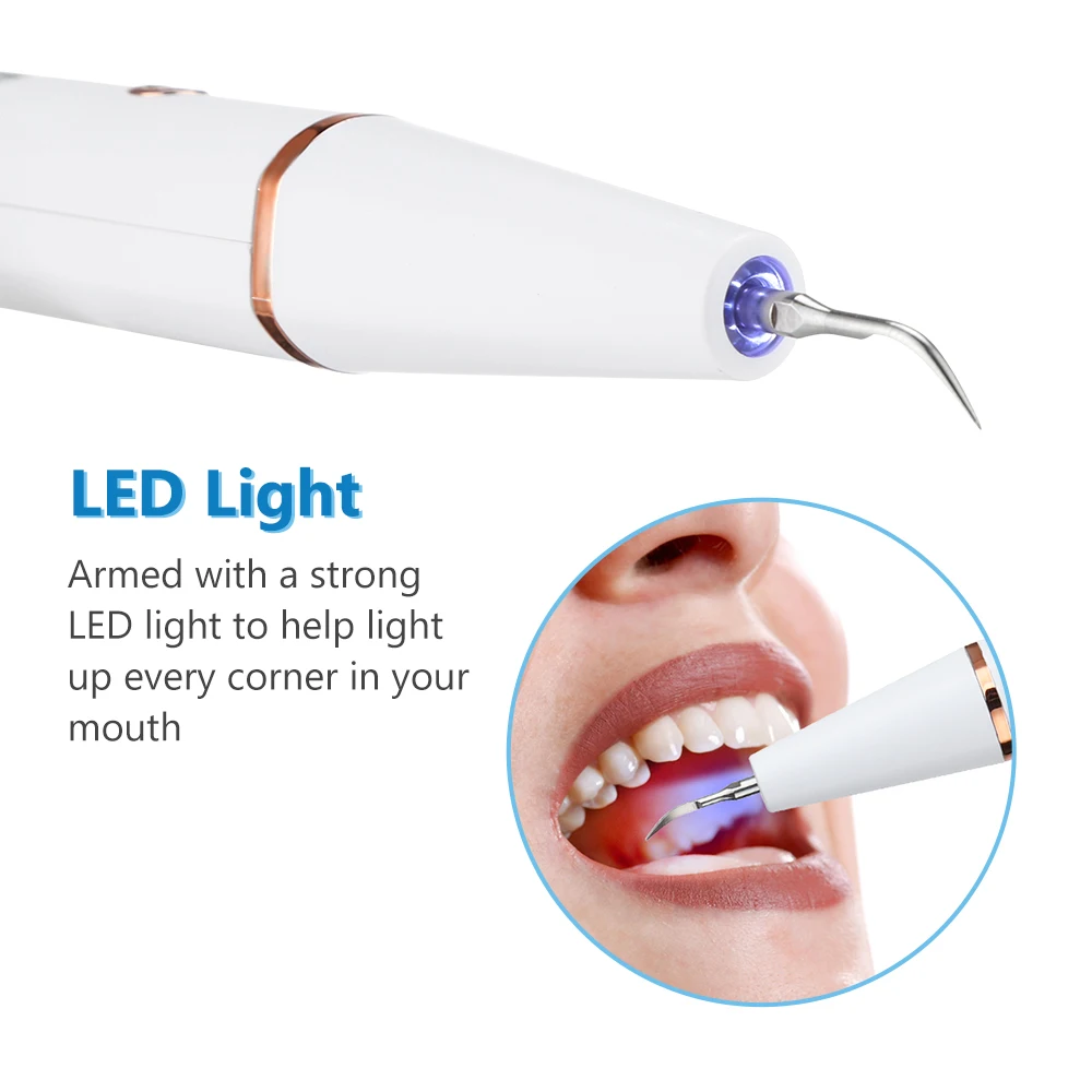 Электрический Ультразвуковой Зубной Скейлинг для отбеливания зубов, Профессиональная машина для чистки зубов, Средство для удаления зубного камня, Зубочистки - 5