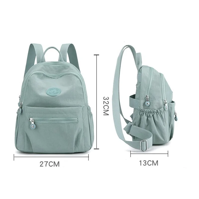 Новый рюкзак, женский универсальный рюкзак большой емкости, женская легкая дорожная сумка для девочек-подростков, рюкзак из нейлоновой ткани, школьная сумка для книг - 5