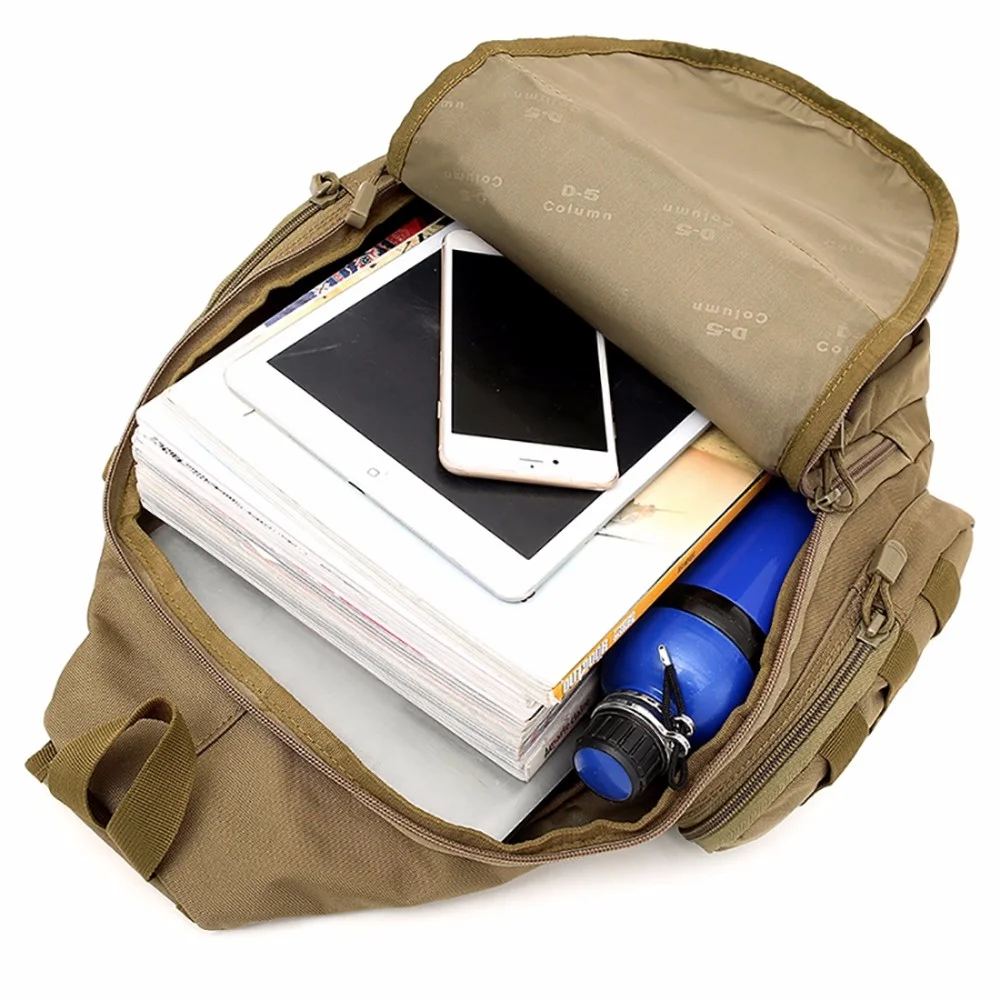Мужской одноместный рюкзак, сумки через плечо, Компьютерная Военная дорожная сумка через плечо, Высококачественный нейлоновый Нагрудный рюкзак-мессенджер, рюкзак - 5