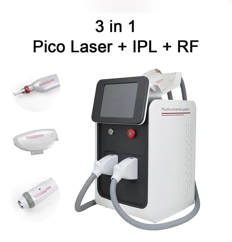 ЛУЧШАЯ многофункциональная машина для лазерной эпиляции IPL 3 в 1, машина для удаления татуировок Nd Yag лазером, RF-подтяжка лица, удаление волос - 5