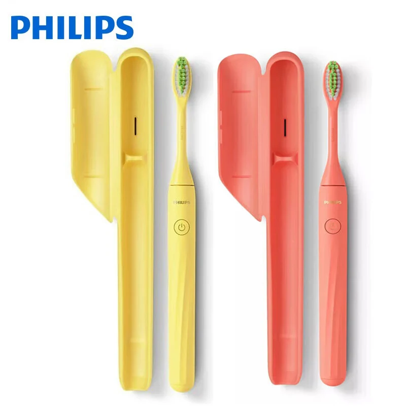 Электрическая Зубная щетка Philips One By Sonicare HY1100 с Таймером мягкой щетины IPX7 Водонепроницаемая Портативная Зубная Щетка с Футляром Для хранения - 5