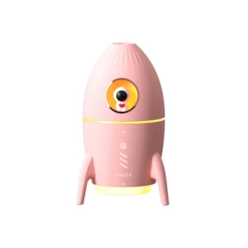 Увлажнитель воздуха Mini Astronaut объемом 350 мл + атмосферный светильник для дома, розовый