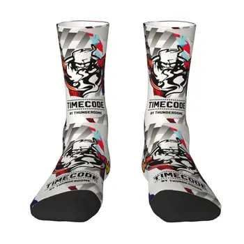 Thunderdome/ Мужские и женские носки для экипажа, Унисекс, забавные носки с 3D принтом для музыкального фестиваля Hardcore Gabber