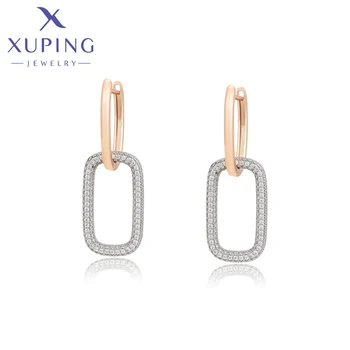 Ювелирные изделия Xuping Новое Поступление Элегантные Модные Позолоченные серьги квадратной формы Для женщин Подарок A00863367