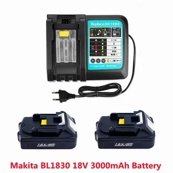 Для Makita BL1830 18V 3000mAh Замена батареи электроинструмента BL1815 BL1840 LXT400 194204-5 194205-3 194309-1 L70