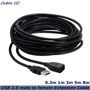 Удлинительный кабель USB USB 2.0 Удлинительный Кабель Bold С Экранированием Мужского и Женского Кабелей Передачи данных для Клавиатуры Playstation