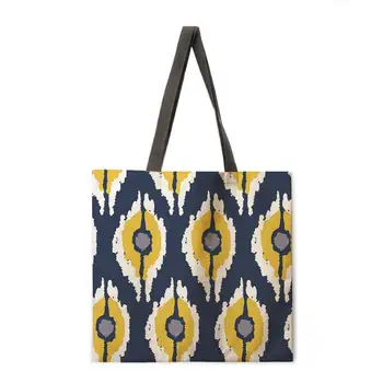 Сумка с геометрическим принтом граффити, повседневная сумка, женская сумка на плечо, модная пляжная сумка, складная сумка для покупок