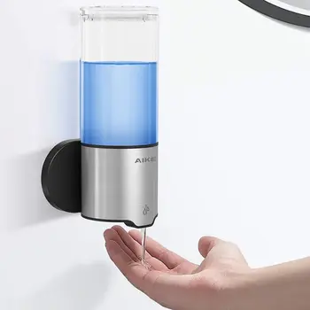 Автоматический дозатор жидкого мыла AIKE 500 мл Настенный Дозатор Геля для душа, моющего средства, Шампуня Для ванной Комнаты, кухонного мыла