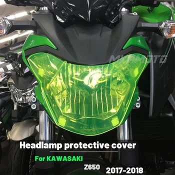 MTKRACING для KAWASAKI Z650 Z 650 Защитная крышка фары, Экран, Объектив 2017-2018