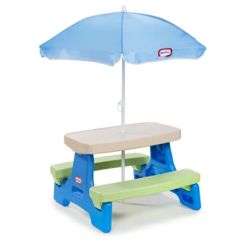 Детский столик для пикника Little Tikes Easy Store с зонтиком