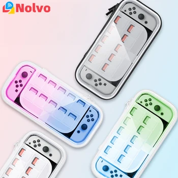 Прозрачный чехол для хранения Nintendo Switch/Аксессуары для OLED-консоли Switch, Дорожная защитная сумка, жесткие чехлы для переноски