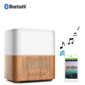 Часы с Bluetooth, Увлажнитель Воздуха, Ароматерапия, Умный Деревянный диффузор, Очиститель, Домашняя Машина для ароматизации эфирных масел