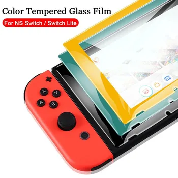 Полноэкранная Закаленная Пленка Для игровой консоли Nintendo Switch/Lite Screen Protector Ns Color Frame Protector Film Игровые Аксессуары