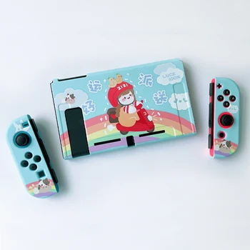 Аксессуары для Nintendo Switch, защитная оболочка, милый мультяшный мягкий чехол, корпус игровой консоли NS, коробка для Nintendo Switch